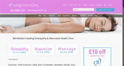 Desktop Screenshot of livingcentreclinic.com